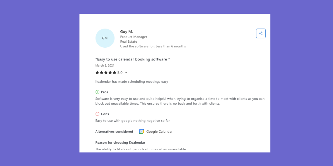 Best Google Calendar alternative Koalendar